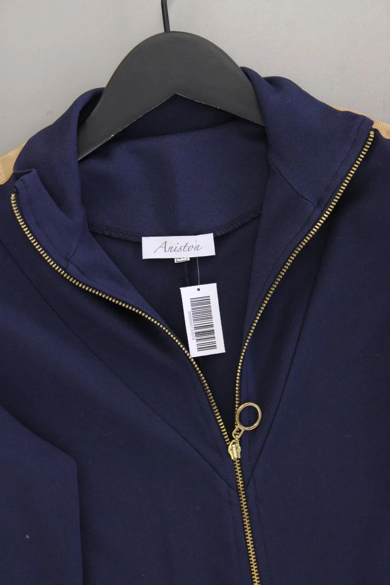 Aniston Regular Cardigan Gr. 38 Langarm blau aus Viskose