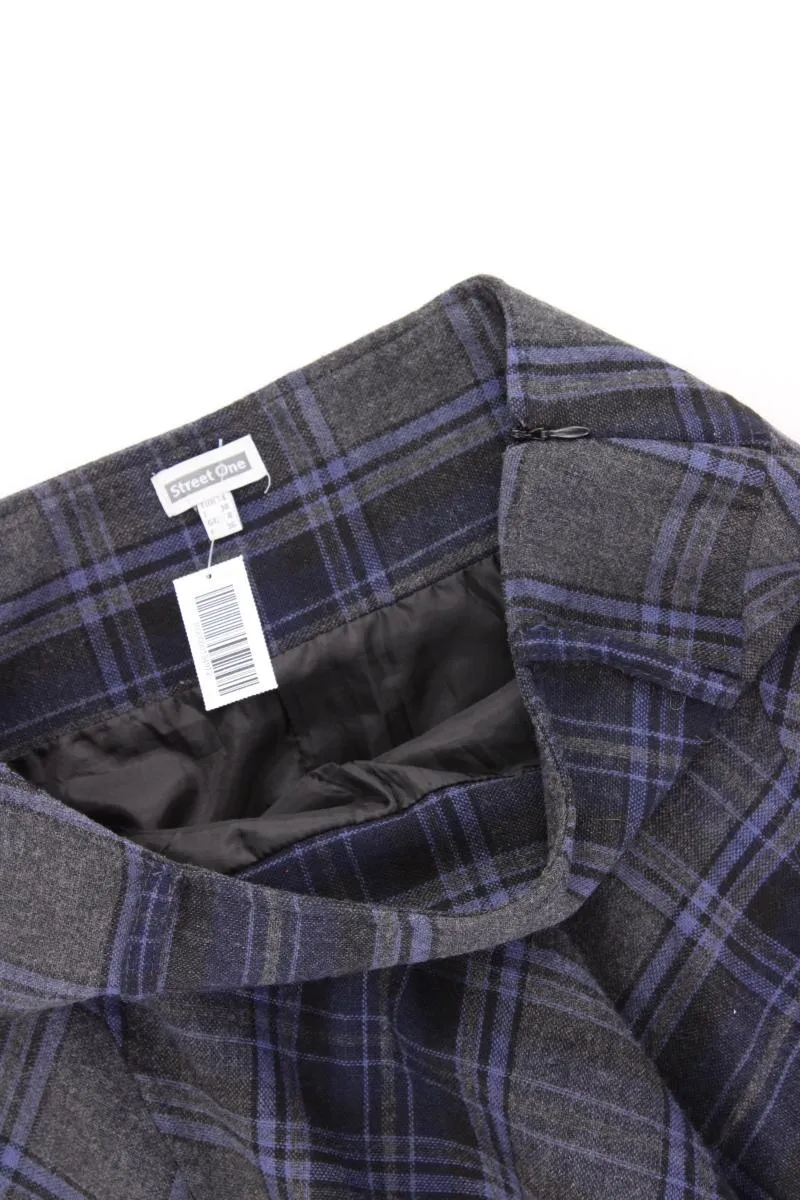 Street One Rock Gr. 34 kariert grau aus Polyester