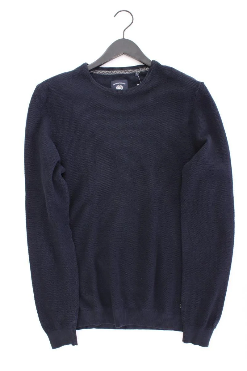 Lerros Feinstrickpullover für Herren Gr. L blau aus Baumwolle