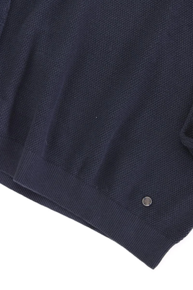 Lerros Feinstrickpullover für Herren Gr. L blau aus Baumwolle