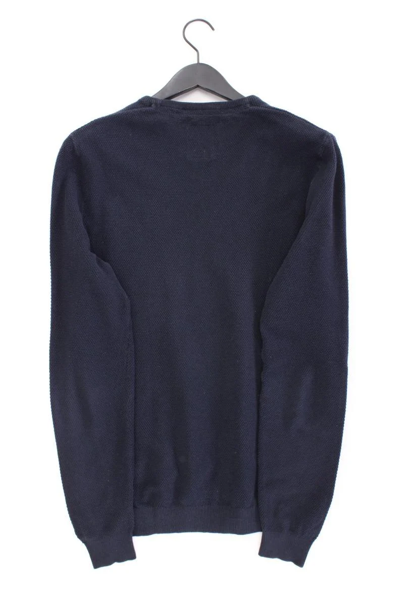 Lerros Feinstrickpullover für Herren Gr. L blau aus Baumwolle