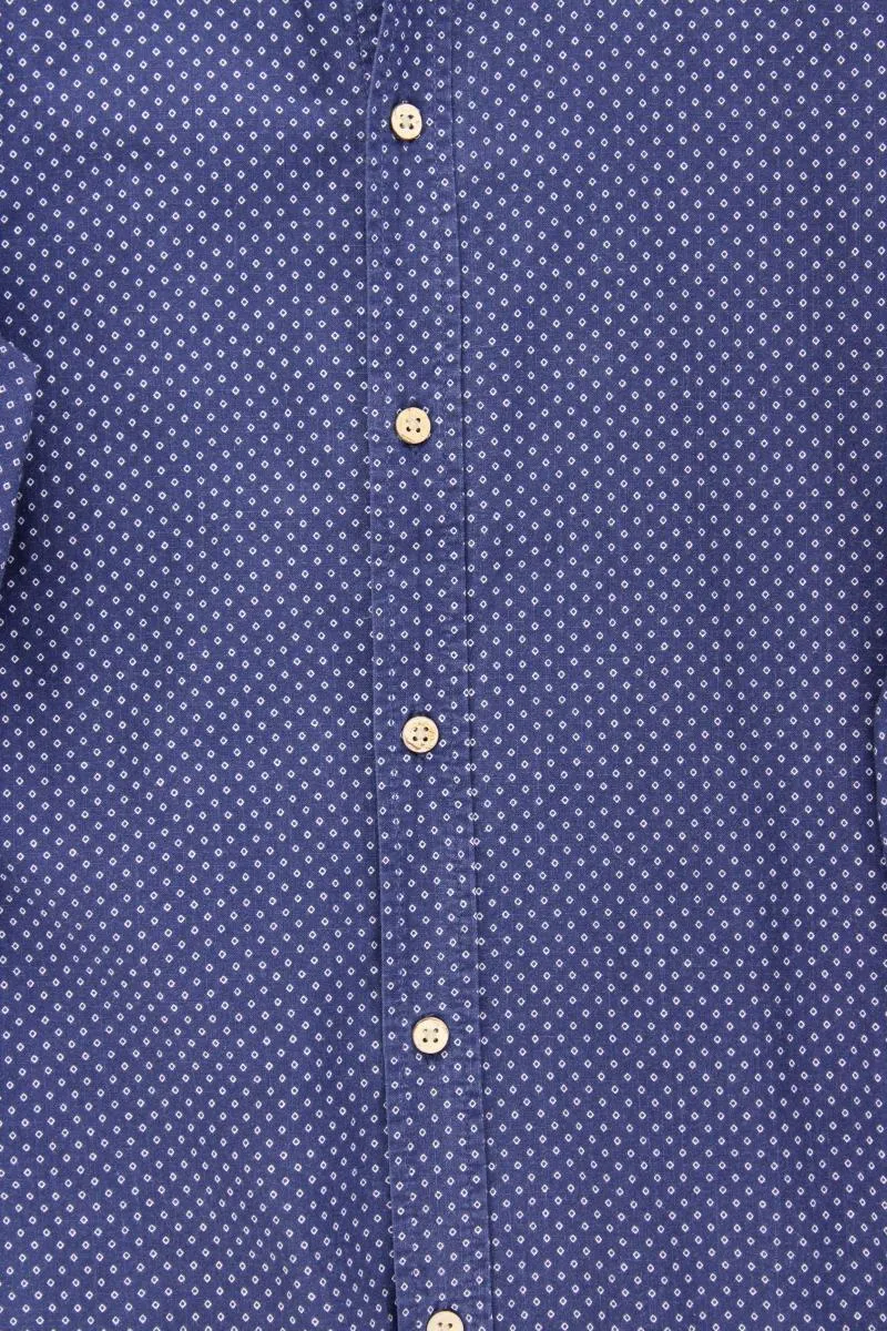 Tom Tailor (Denim) Langarmhemd für Herren Gr. XL blau aus Baumwolle