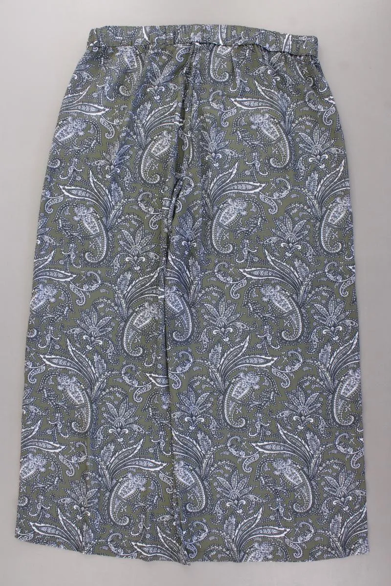 Jette Stretchhose Gr. 44 mit Paisleymuster olivgrün aus Polyester
