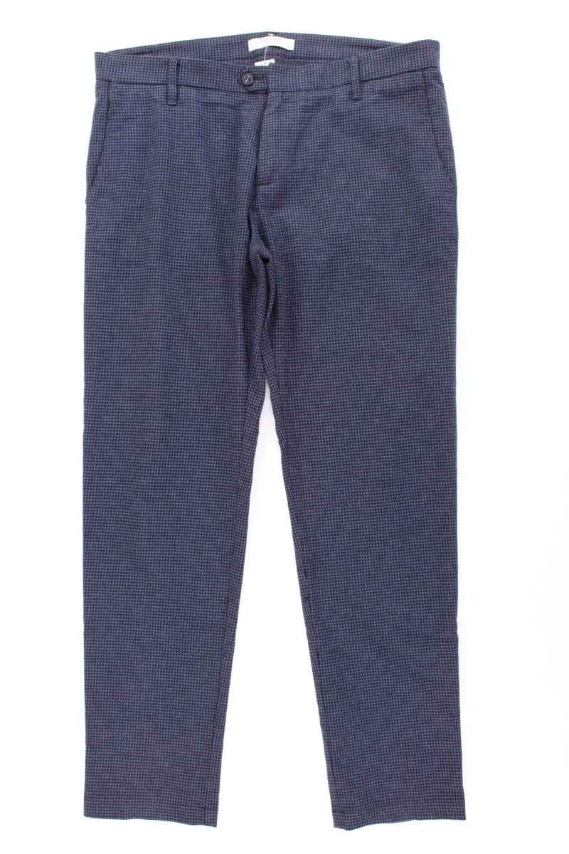 Altatensione Stoffhose für Herren Gr. 50 kariert blau aus Baumwolle