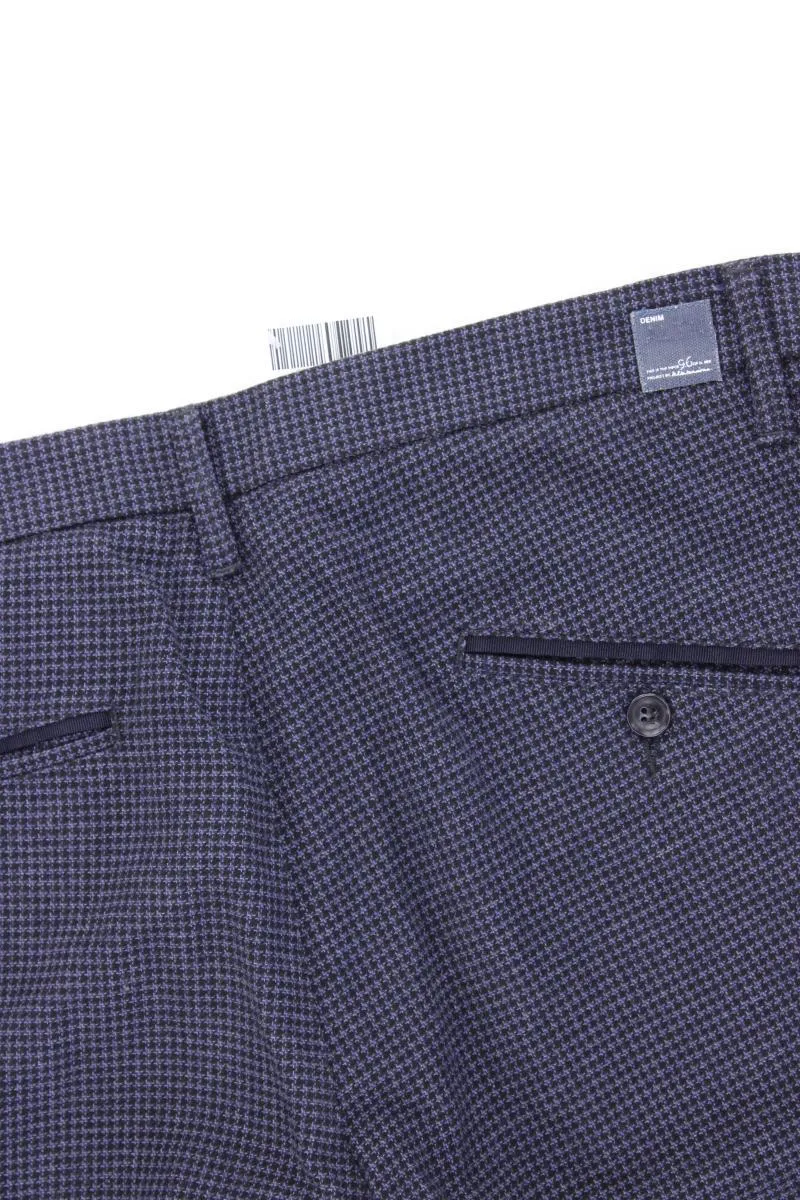 Altatensione Stoffhose für Herren Gr. 50 kariert blau aus Baumwolle