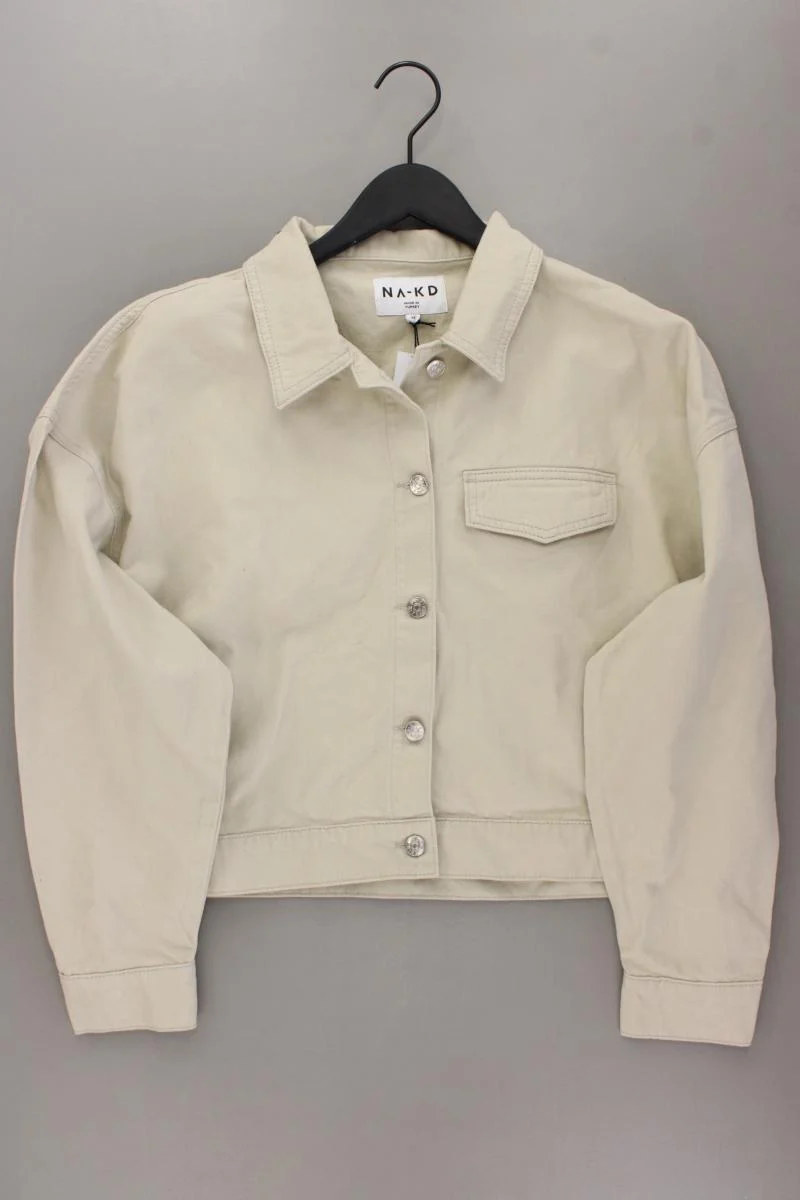NA-KD Classic Jacke Gr. 44 neu mit Etikett creme aus Baumwolle