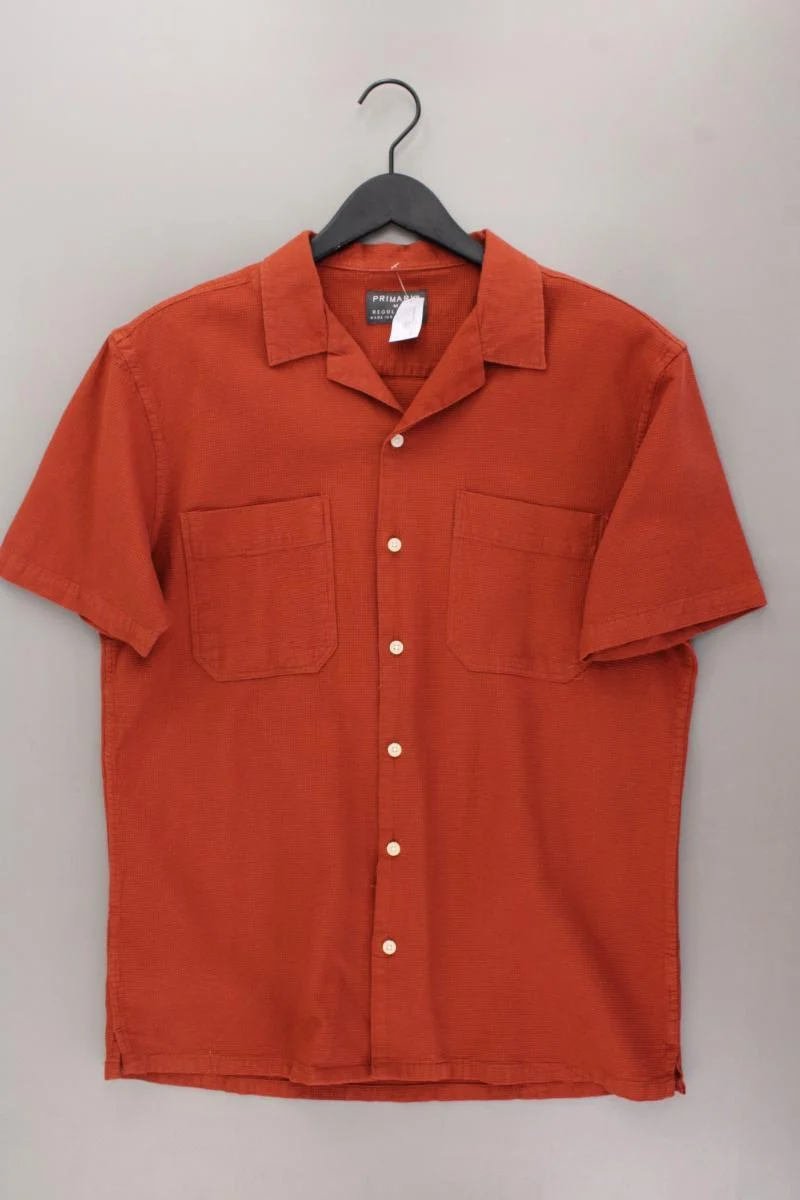 Primark Kurzarmhemd für Herren Gr. M orange
