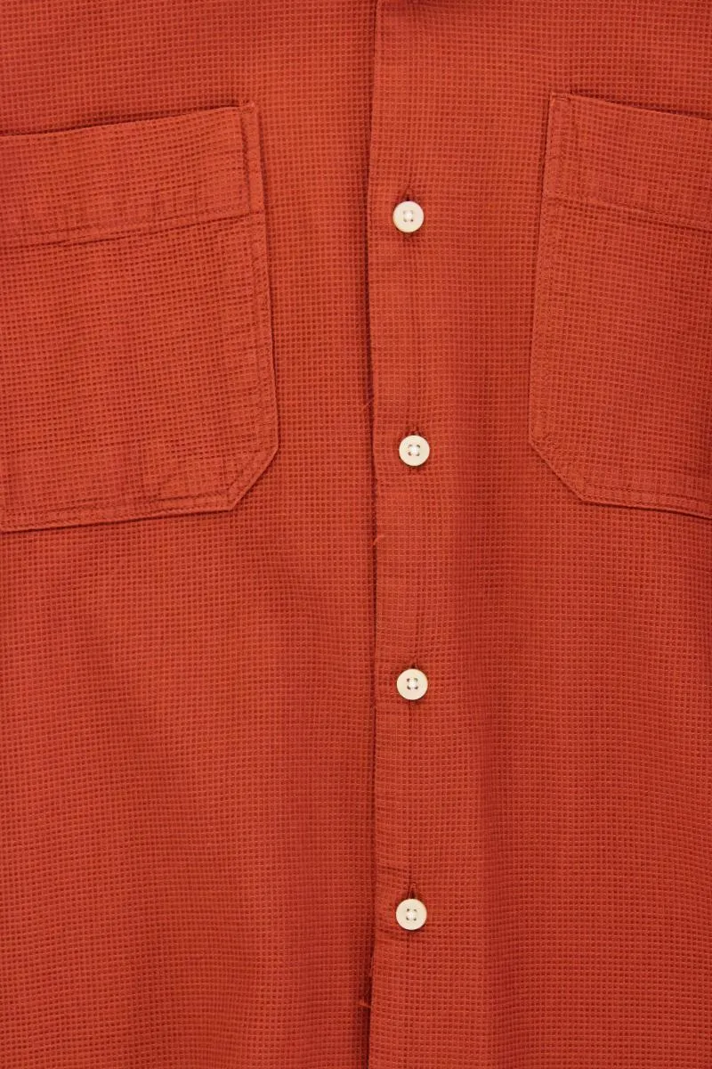 Primark Kurzarmhemd für Herren Gr. M orange