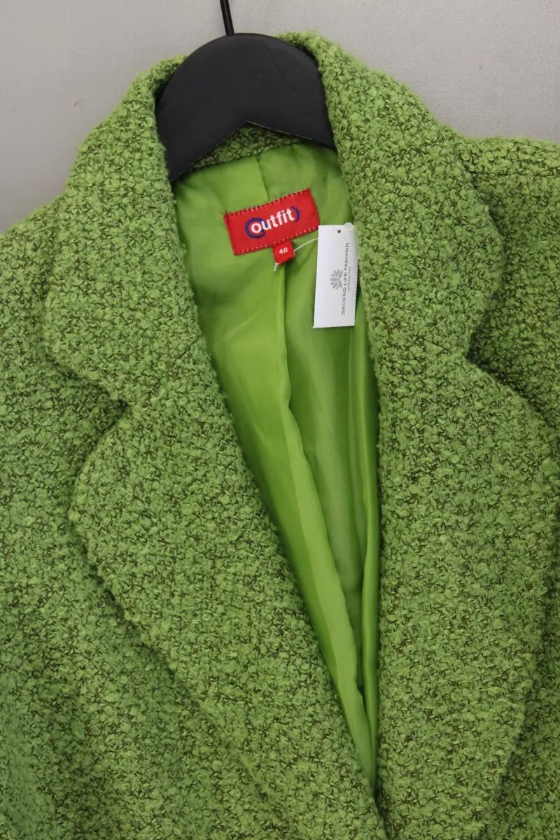 Outfit Blazer mit Wolle Gr. 40 Vintage grün