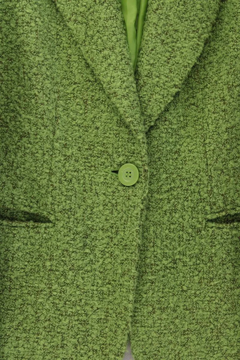 Outfit Blazer mit Wolle Gr. 40 Vintage grün