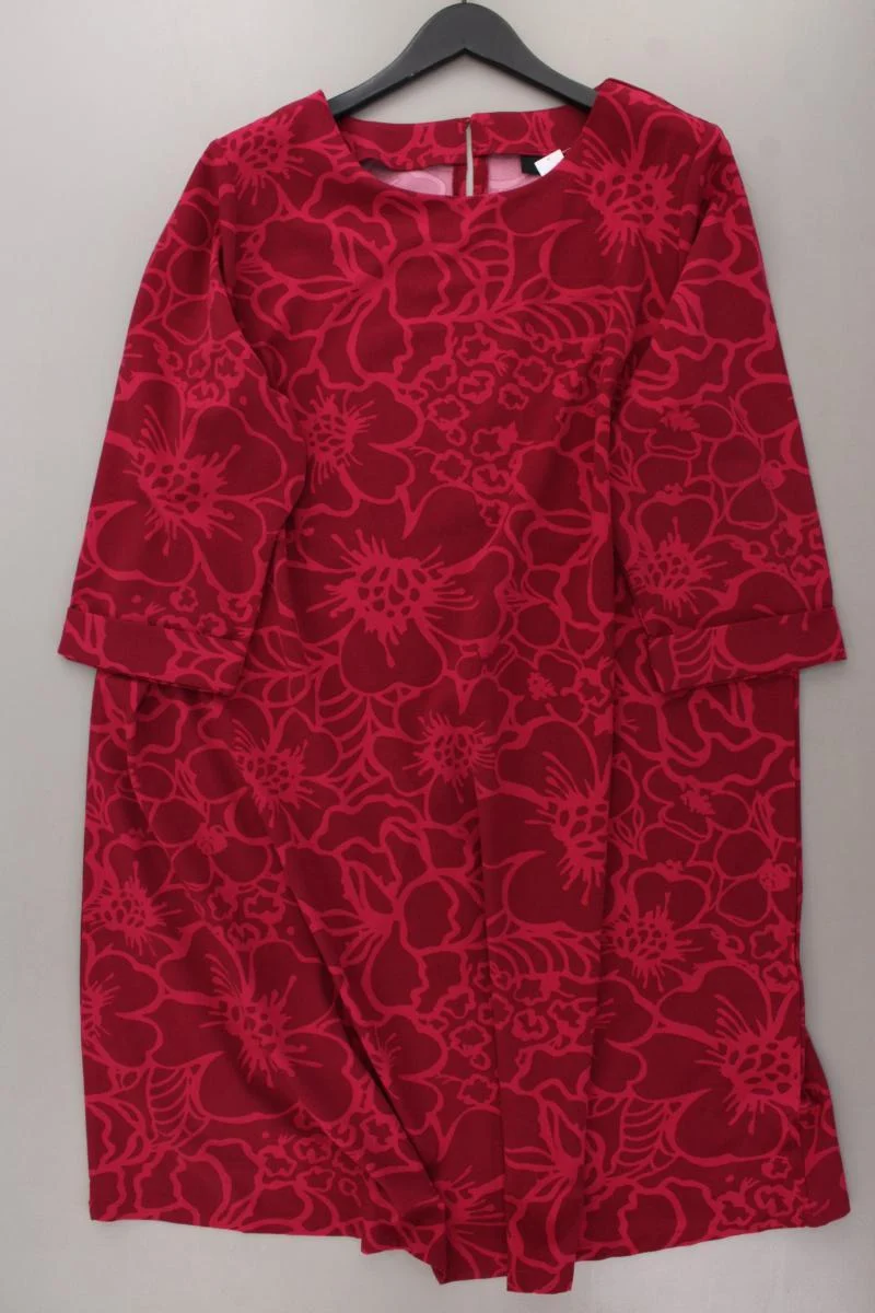 Gina Benotti Kleid Gr. 48/50 neuwertig 3/4 Ärmel rot