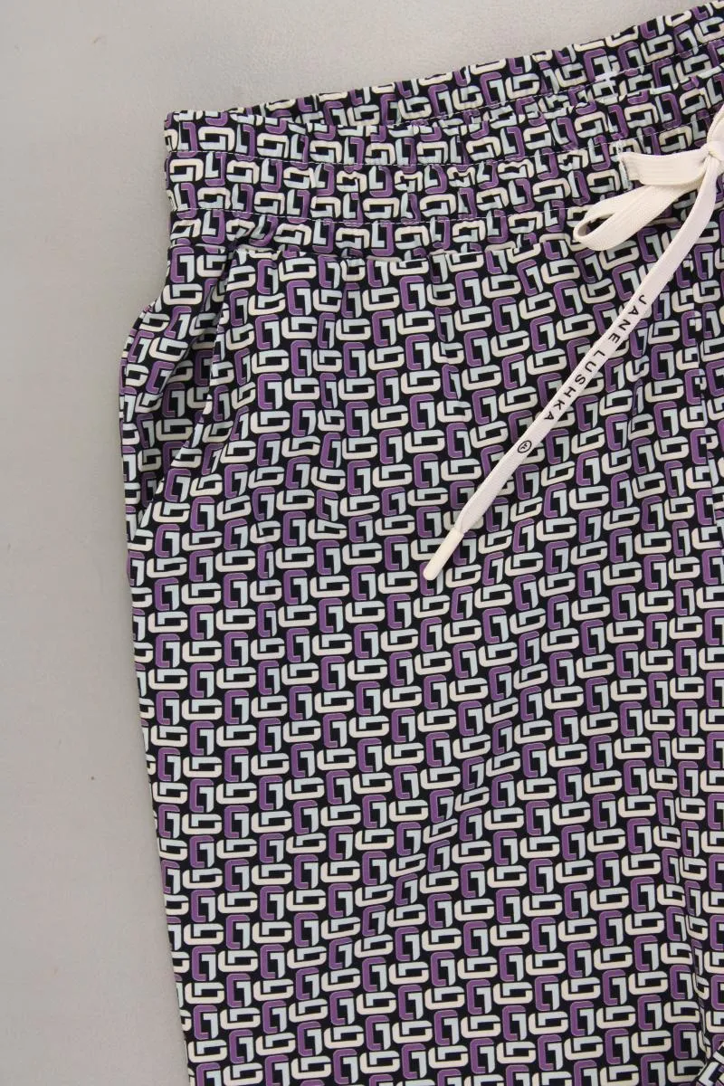 Jane Lushka Stoffhose Gr. S geometrisches Muster neuwertig lila aus Polyamid