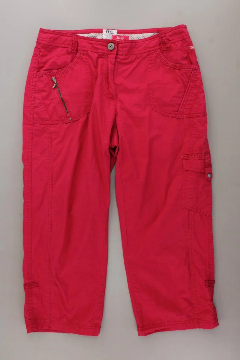 Cecil 7/8 Hose Gr. W30 rot aus Baumwolle