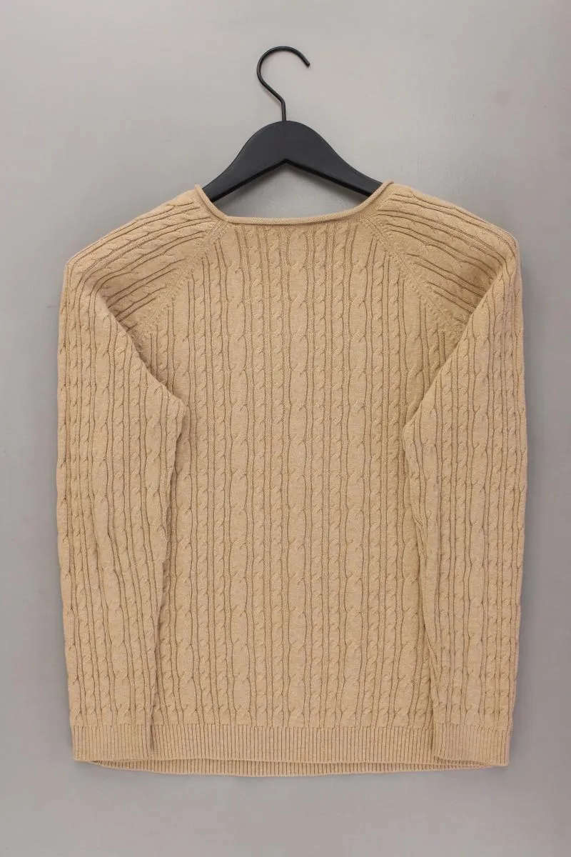 Lands' End Zopfpullover Gr. S braun aus Baumwolle