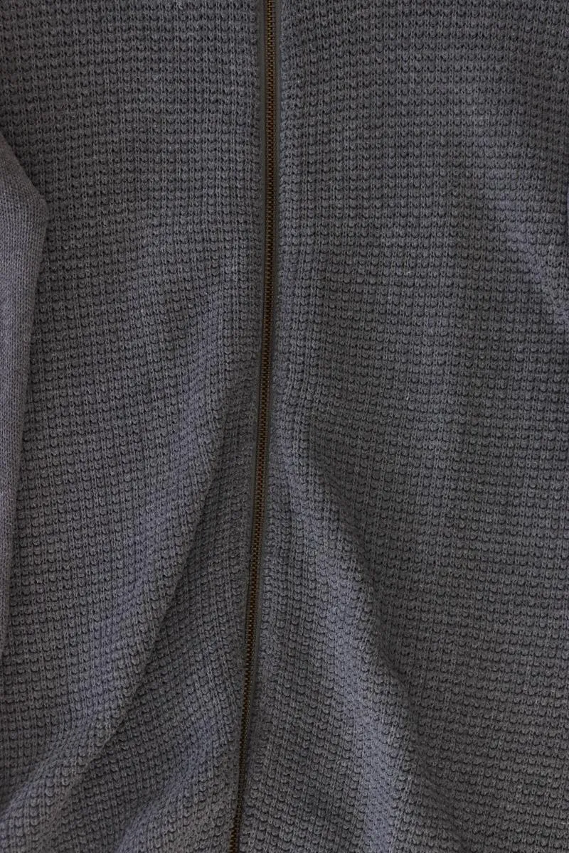 !Solid Strickjacke für Herren Gr. S Langarm grau aus Baumwolle