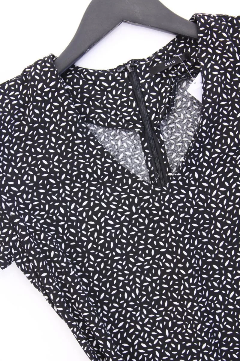 Zero Kurzarmkleid Gr. 34 schwarz aus Viskose