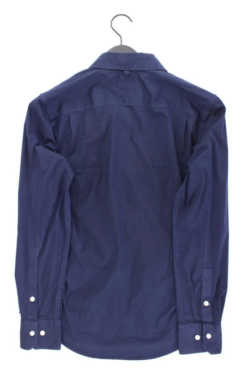 Hilfiger Denim Langarmhemd für Herren Gr. M blau aus Baumwolle