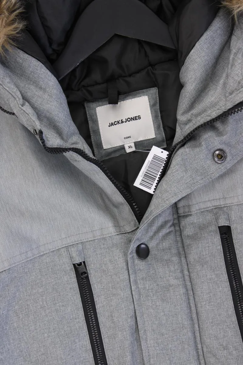 Jack & Jones Winterjacke für Herren Gr. XL grau aus Polyester