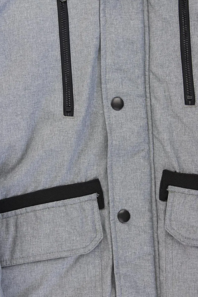 Jack & Jones Winterjacke für Herren Gr. XL grau aus Polyester
