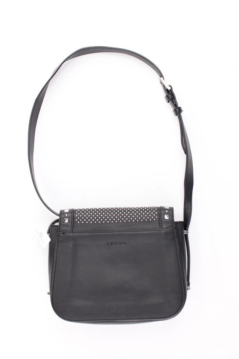 Liu Jo Schultertasche mit Nieten schwarz aus Kunstleder