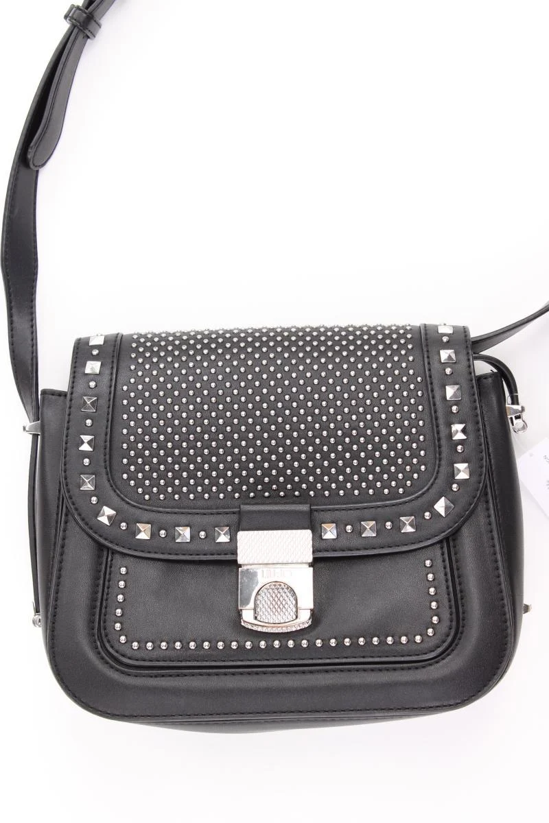 Liu Jo Schultertasche mit Nieten schwarz aus Kunstleder