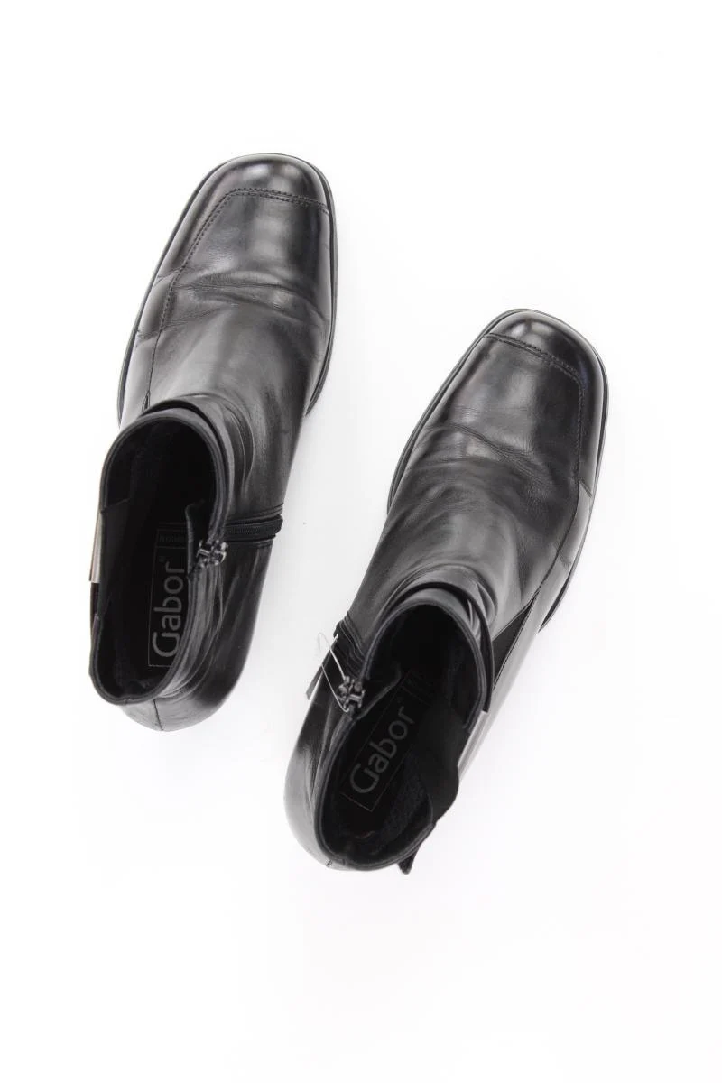 Gabor Stiefeletten Gr. 37,5 schwarz aus Leder