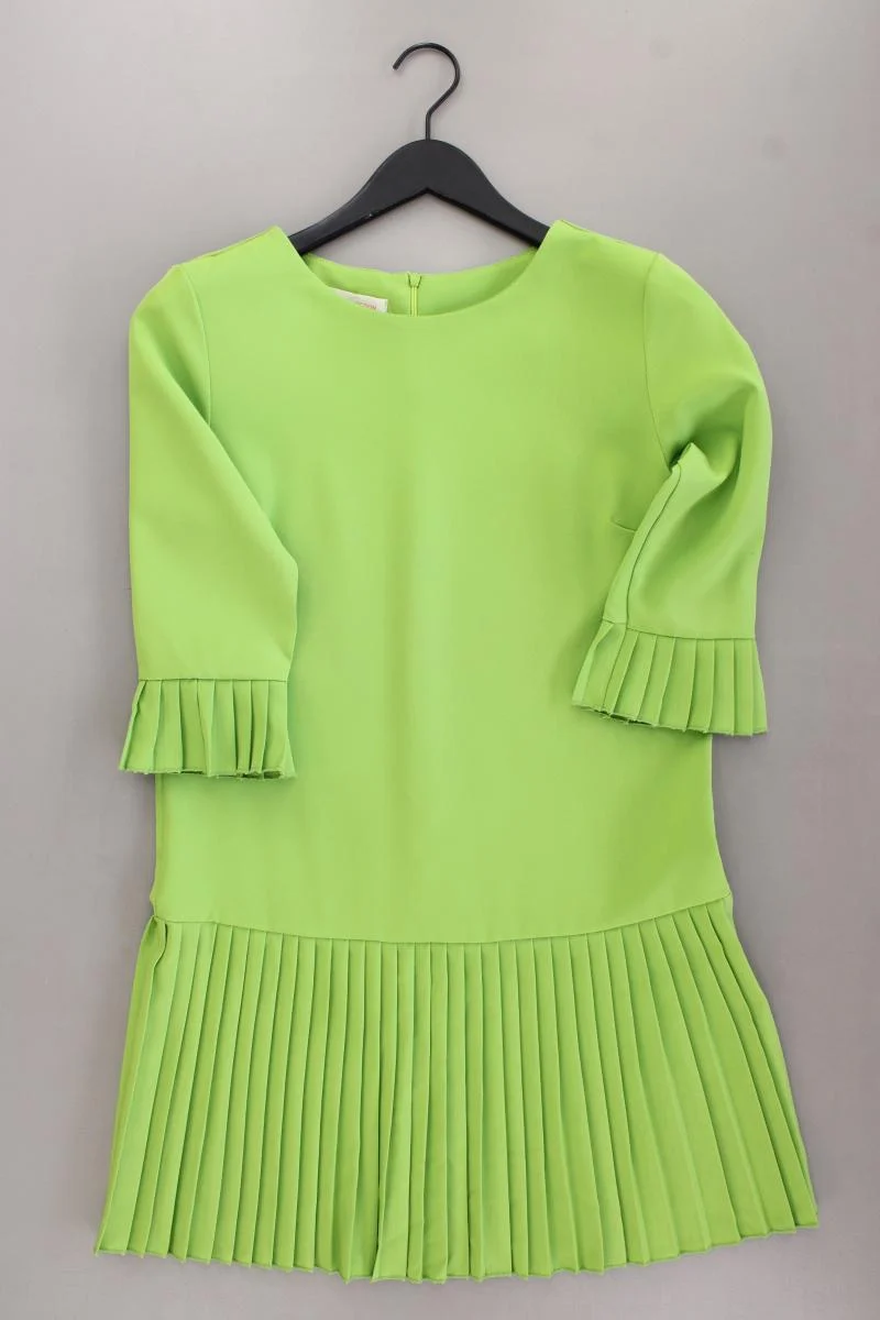 New Collection Plisséekleid Gr. M neuwertig 3/4 Ärmel grün aus Polyester