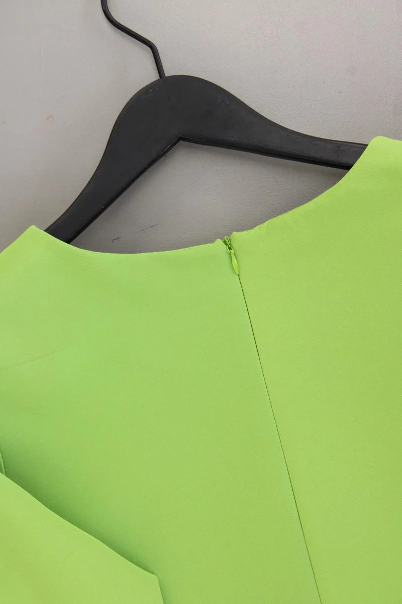New Collection Plisséekleid Gr. M neuwertig 3/4 Ärmel grün aus Polyester