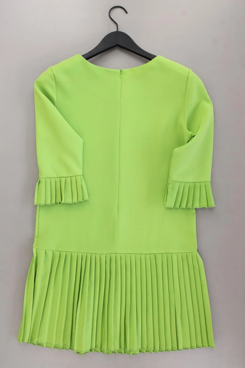 New Collection Plisséekleid Gr. M neuwertig 3/4 Ärmel grün aus Polyester