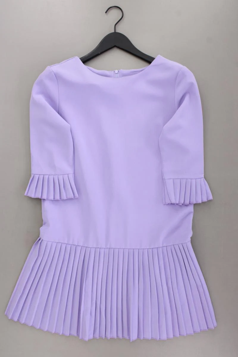 New Collection Plisséekleid Gr. M neuwertig 3/4 Ärmel lila aus Polyester