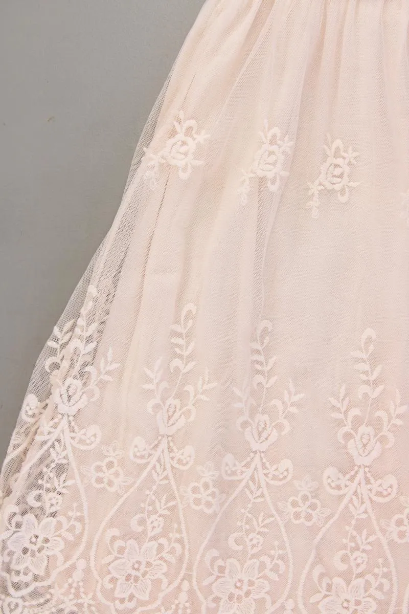 New Collection Minikleid mit Seide Gr. S Träger rosa aus Viskose