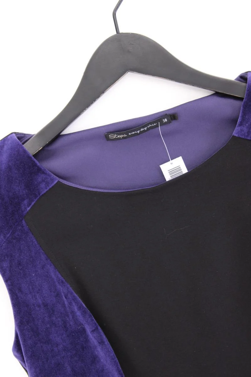 Steps Abendkleid Gr. 38 Kurzarm lila aus Viskose