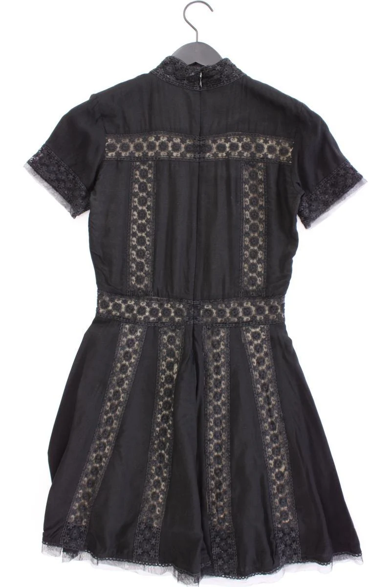 Nikkie Abendkleid Gr. 34 Kurzarm schwarz aus Viskose