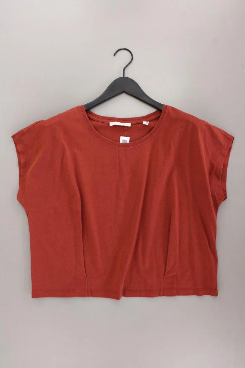 Esprit Cropped Shirt Gr. XXL Kurzarm orange aus Baumwolle