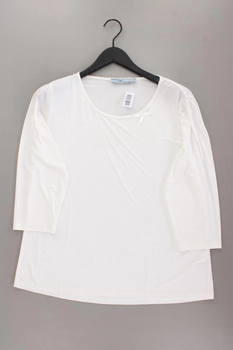 Himmelblau Classic Shirt Gr. 46 neuwertig 3/4 Ärmel creme aus Polyester