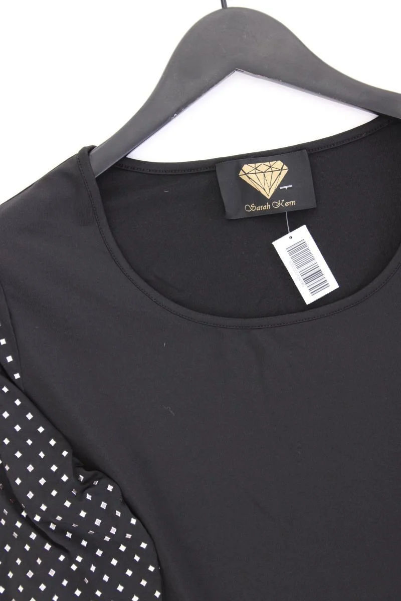 Sarah Kern Longsleeve-Shirt Gr. 44 neuwertig Langarm schwarz aus Polyester