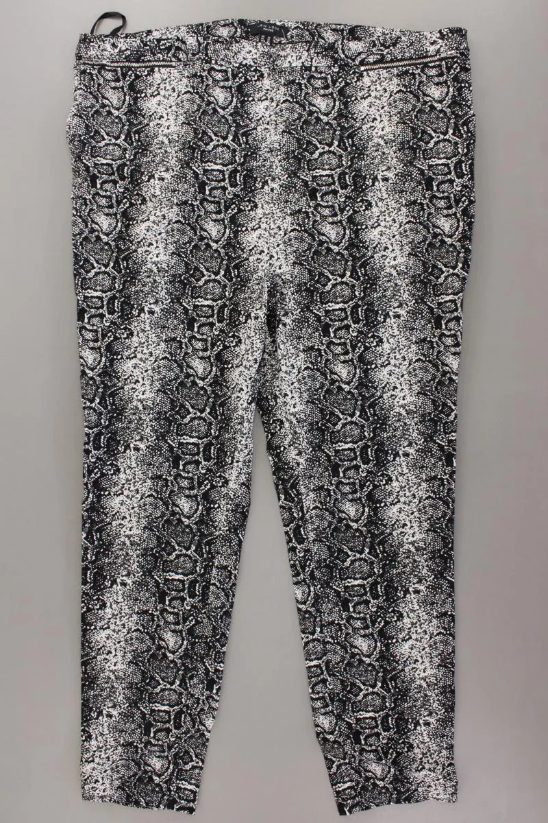 New Look Hose Gr. 52 mit Tierdruck grau aus Viskose