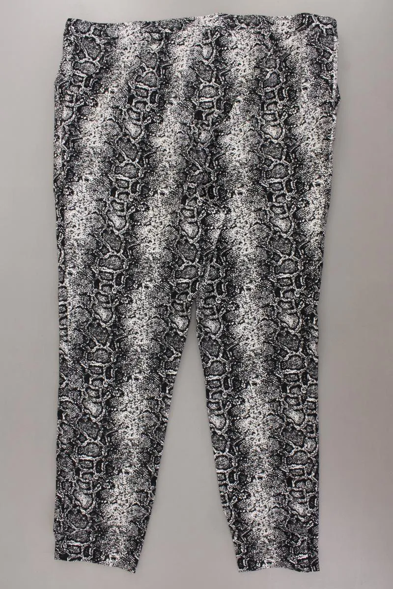 New Look Hose Gr. 52 mit Tierdruck grau aus Viskose