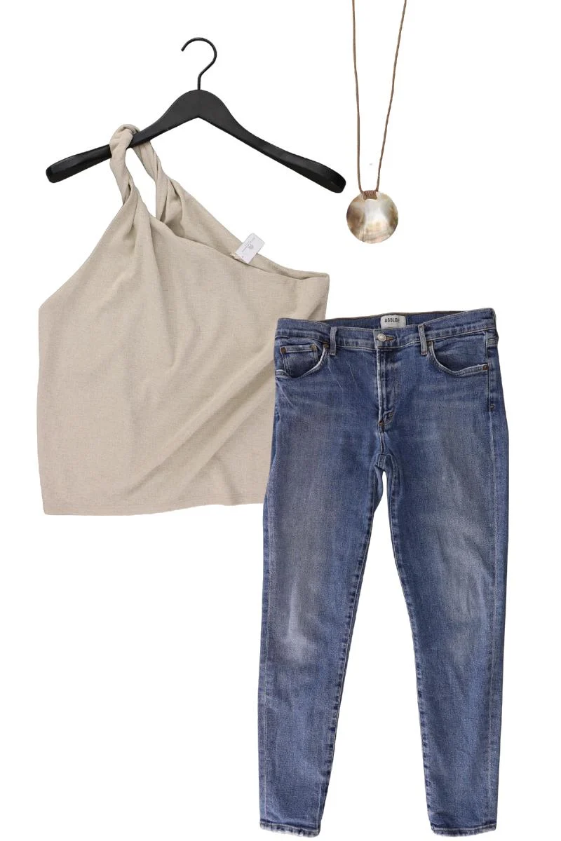 Second Hand Outfit Größe M mit Classic Top in Gr. M und Halskette