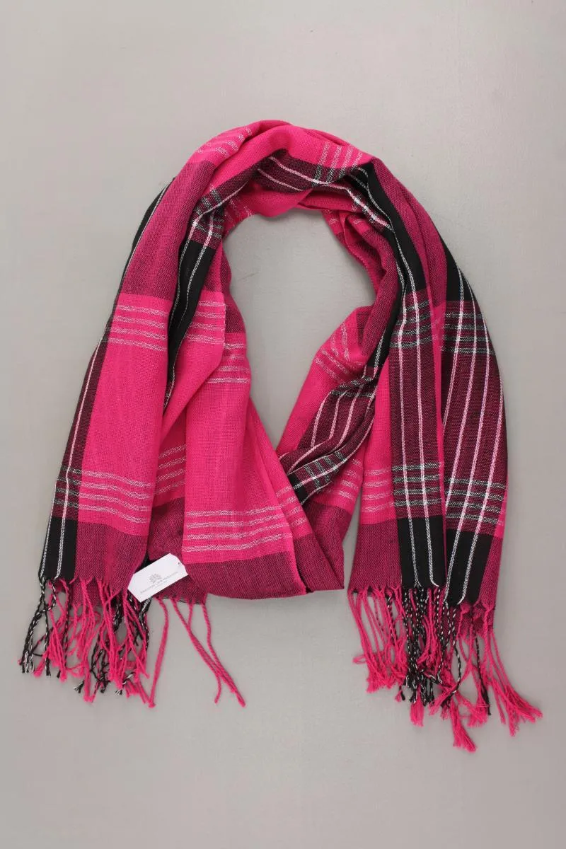 Schal kariert pink aus Baumwolle