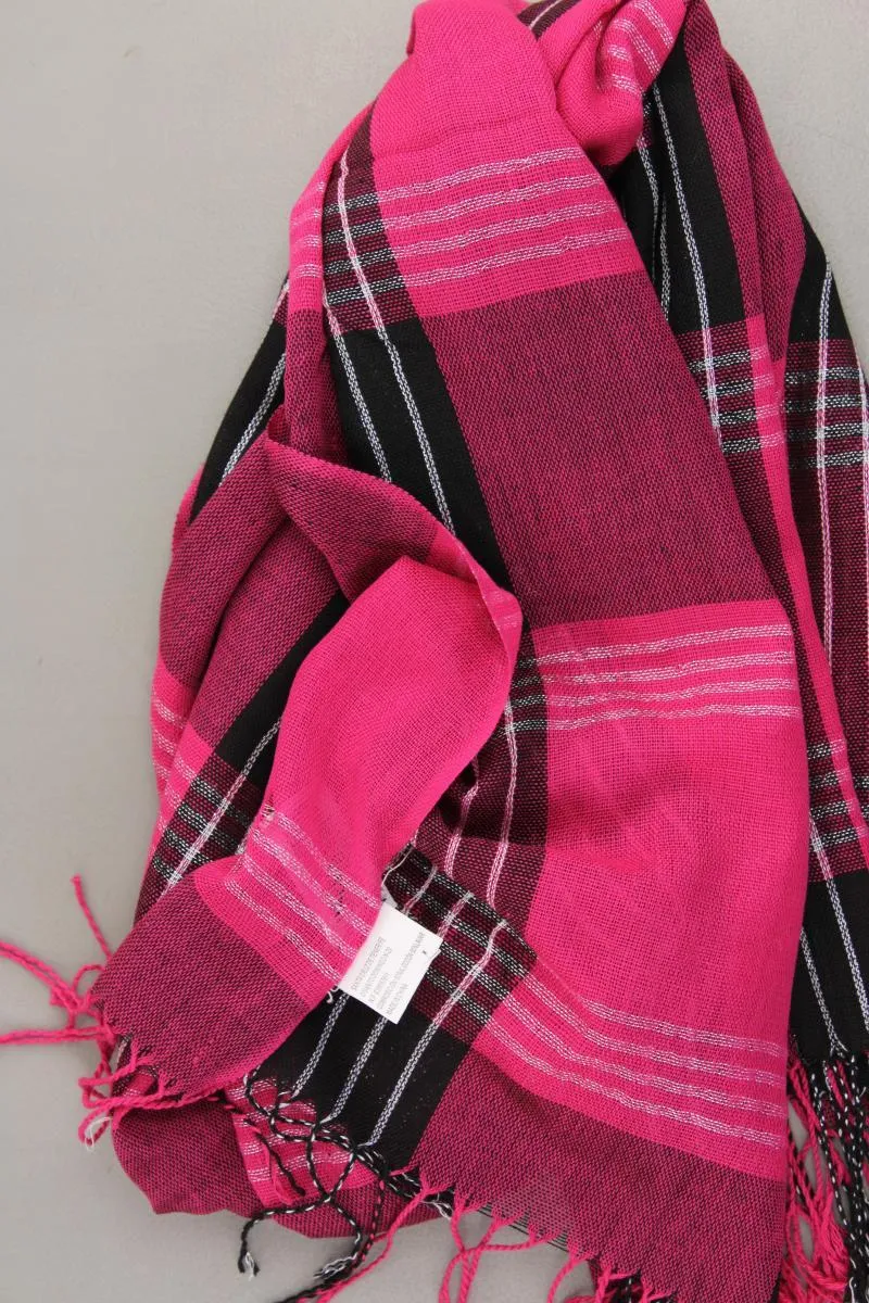 Schal kariert pink aus Baumwolle