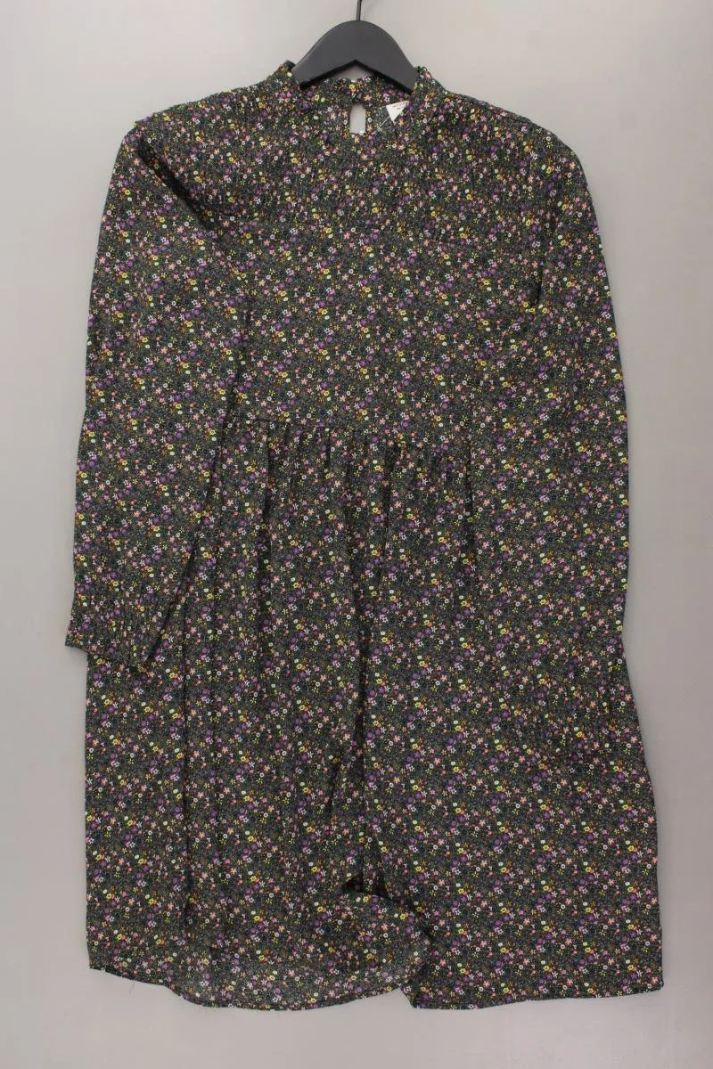 Jacqueline de Yong Langarmkleid Gr. 40 mit Blumenmuster mehrfarbig aus Polyester