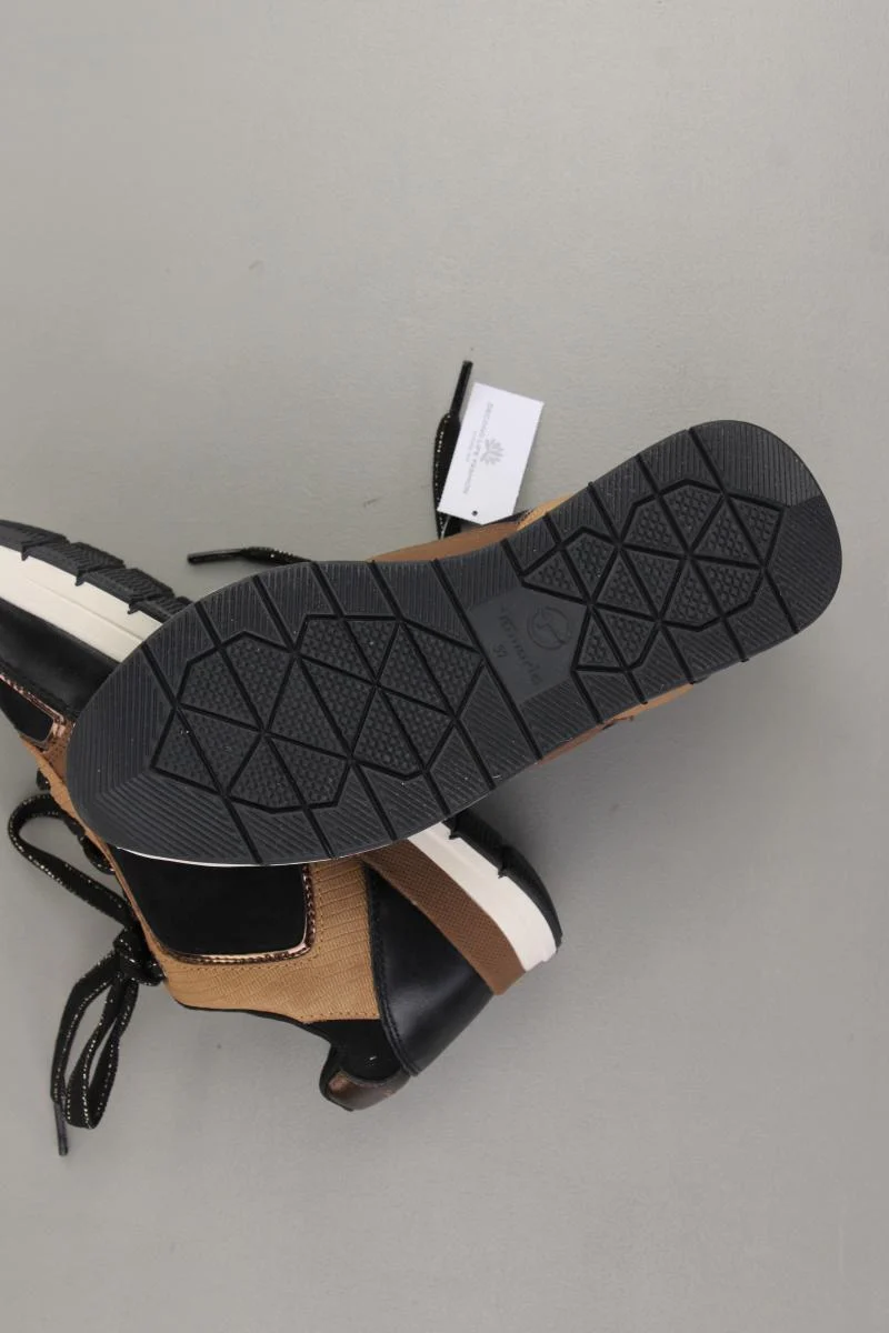 Tamaris Sneaker Gr. 37 neuwertig schwarz aus Kunstleder