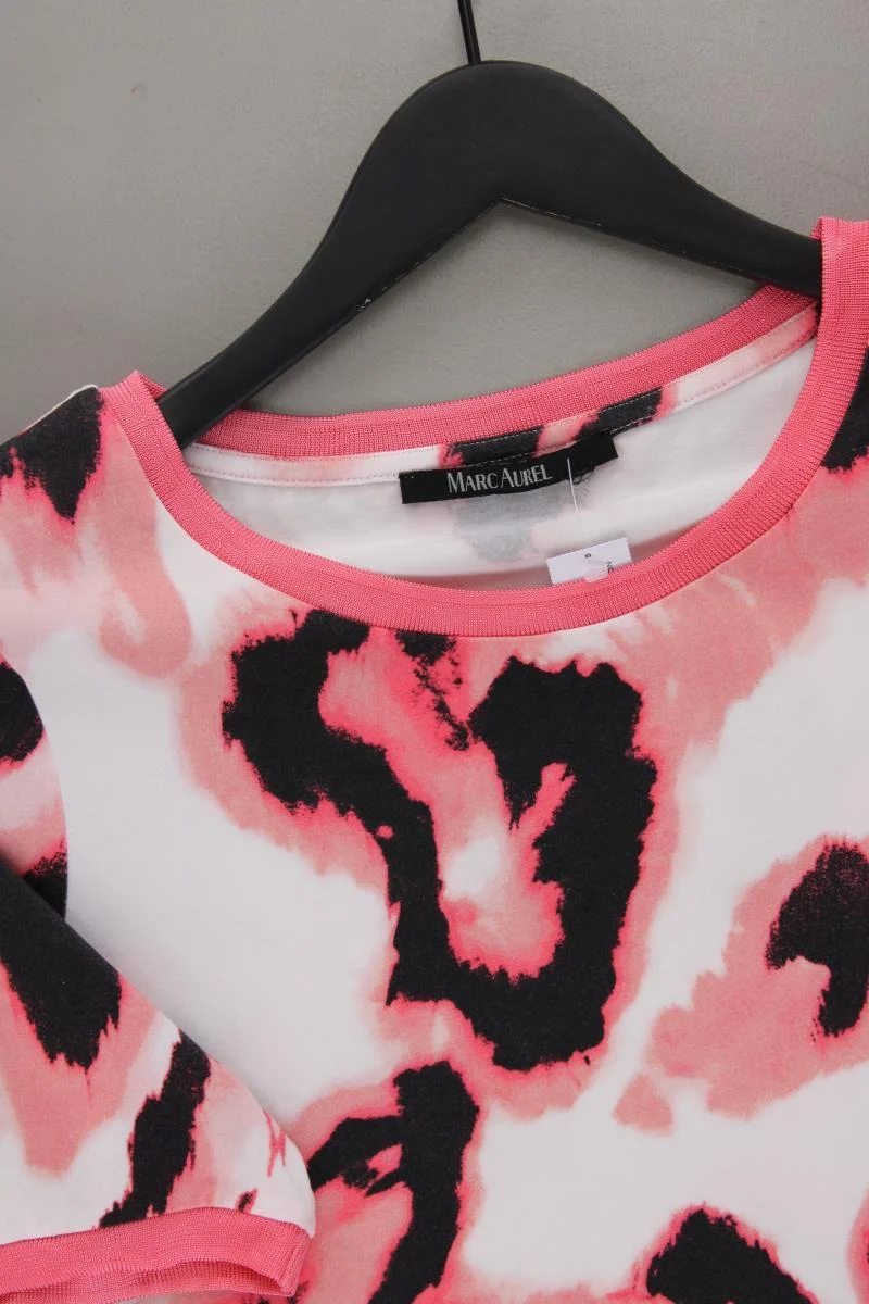 Marc Aurel Printshirt Gr. 42 Kurzarm rosa aus Baumwolle