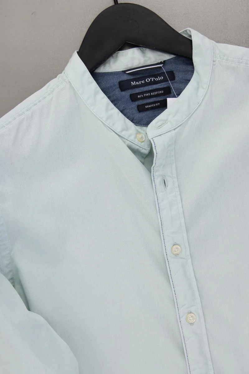 Marc O'Polo Langarmhemd für Herren Gr. Hemdgröße 39/40 blau