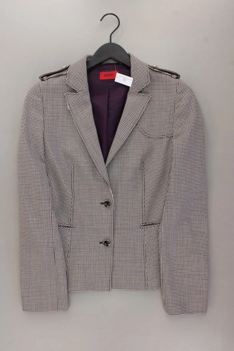 Hugo Boss Wollblazer Gr. 40 hahnentritt grau