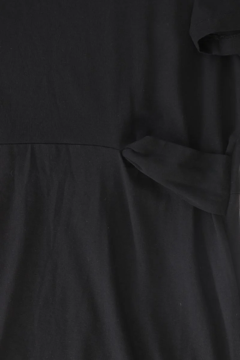 Street One Jerseykleid Gr. 38 Kurzarm schwarz aus Baumwolle