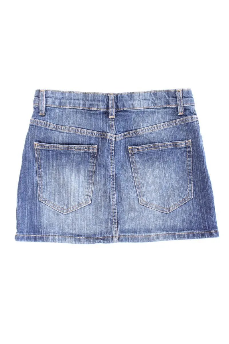 Bershka Jeansrock Gr. 34 blau aus Baumwolle