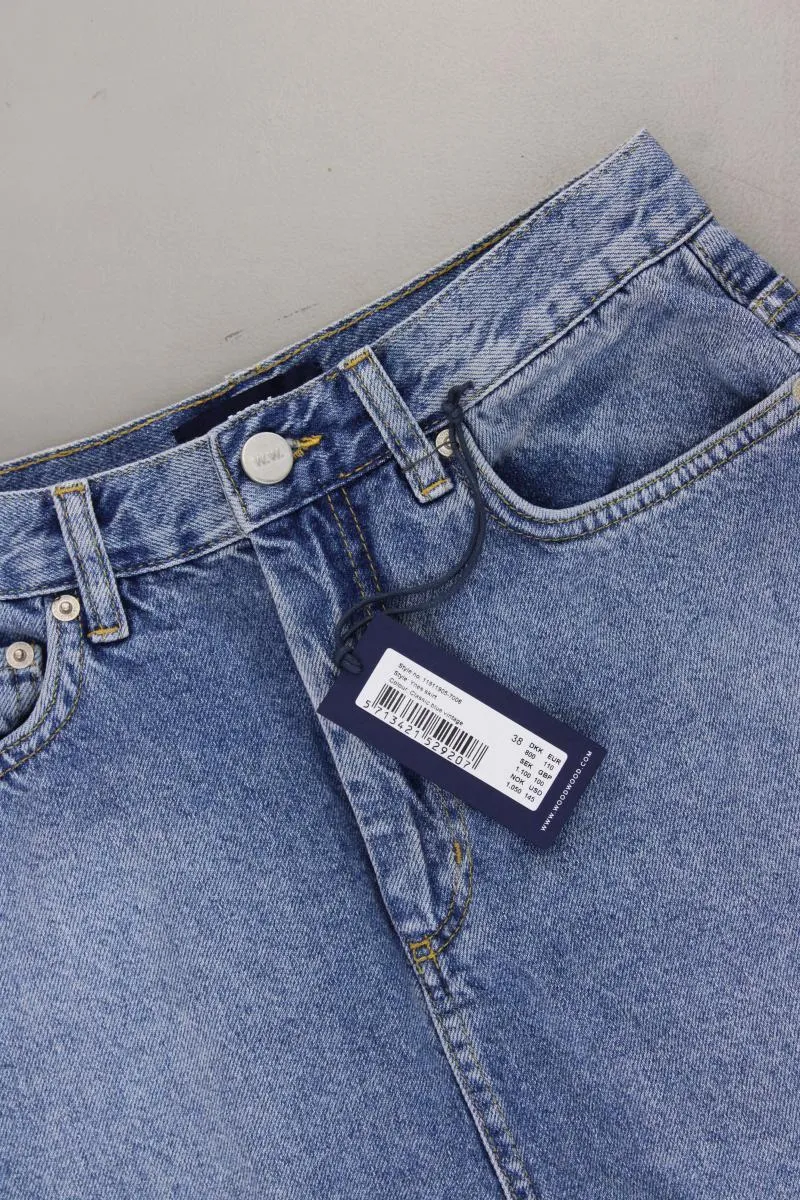 Wood Wood Jeansrock Gr. 38 neu mit Etikett Neupreis: 110,0€! blau aus Baumwolle