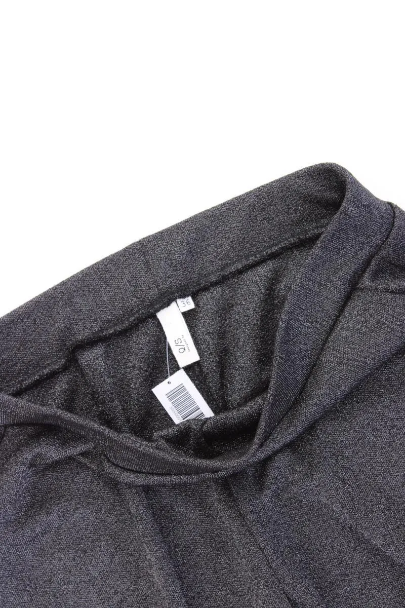 QS by s.Oliver 7/8 Hose Gr. 36 mit Glitzer silber aus Viskose